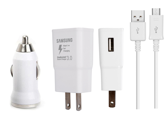 Set Cargador Samsung 3 en 1 (Cable Micro)-Plus0119