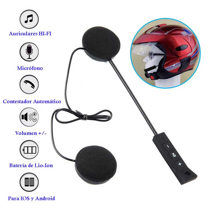 Auriculares Bluetooth para Casco de Moto-BT8