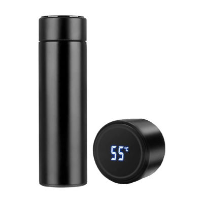 Tomatodo Termo Inteligente de Acero Inoxidable, 500ml, con Pantalla Digital(NEGRO)(+3. Dto:6.02%)-GB/T29606
