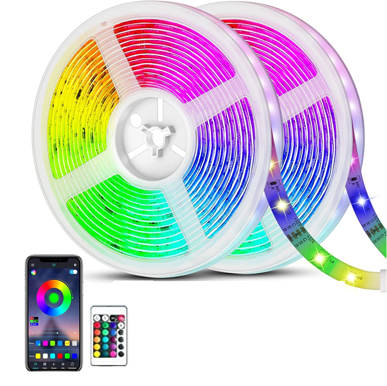 Cinta LED STRISCIA, RGB Bluetooth 10m, Control Remoto-Plus0189