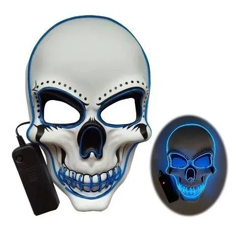 Máscara Calavera con Luz LED-Plus0195