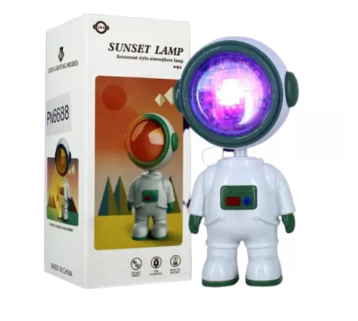 Mini Lámpara LED Recargable, Sunset Astronauta-ZF599