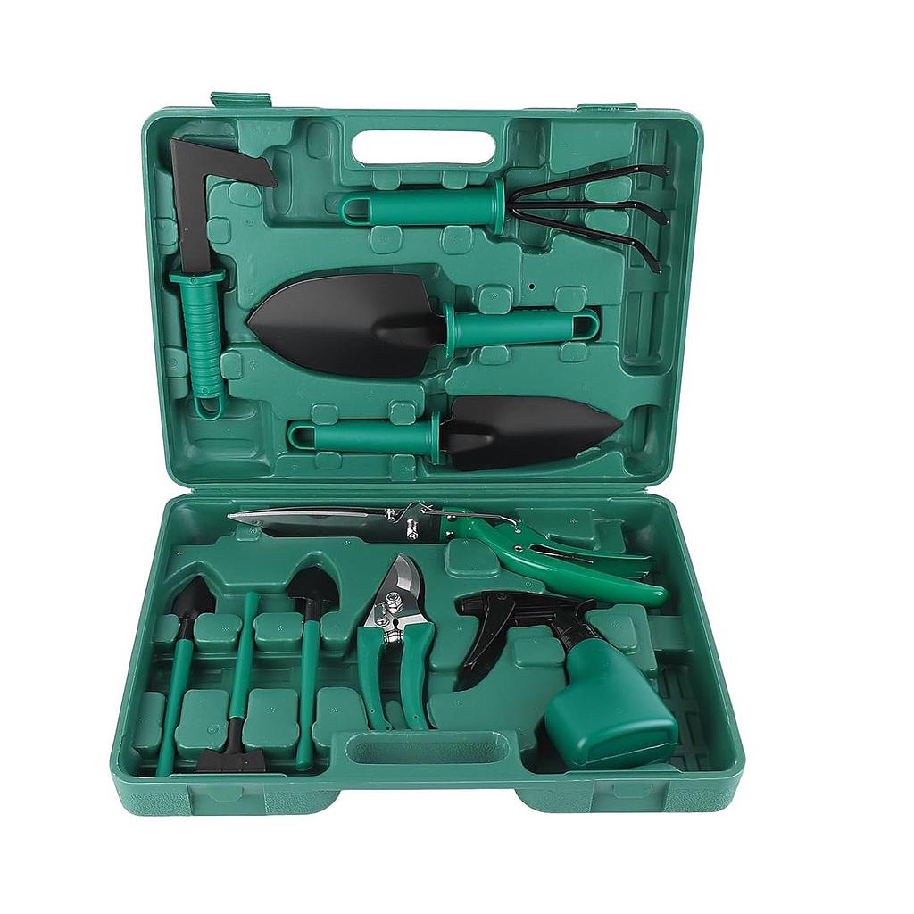 Juego de Herramientas para Jardín, 10 Piezas + Estuche(+3. Dto: 8.77%)-FG1194