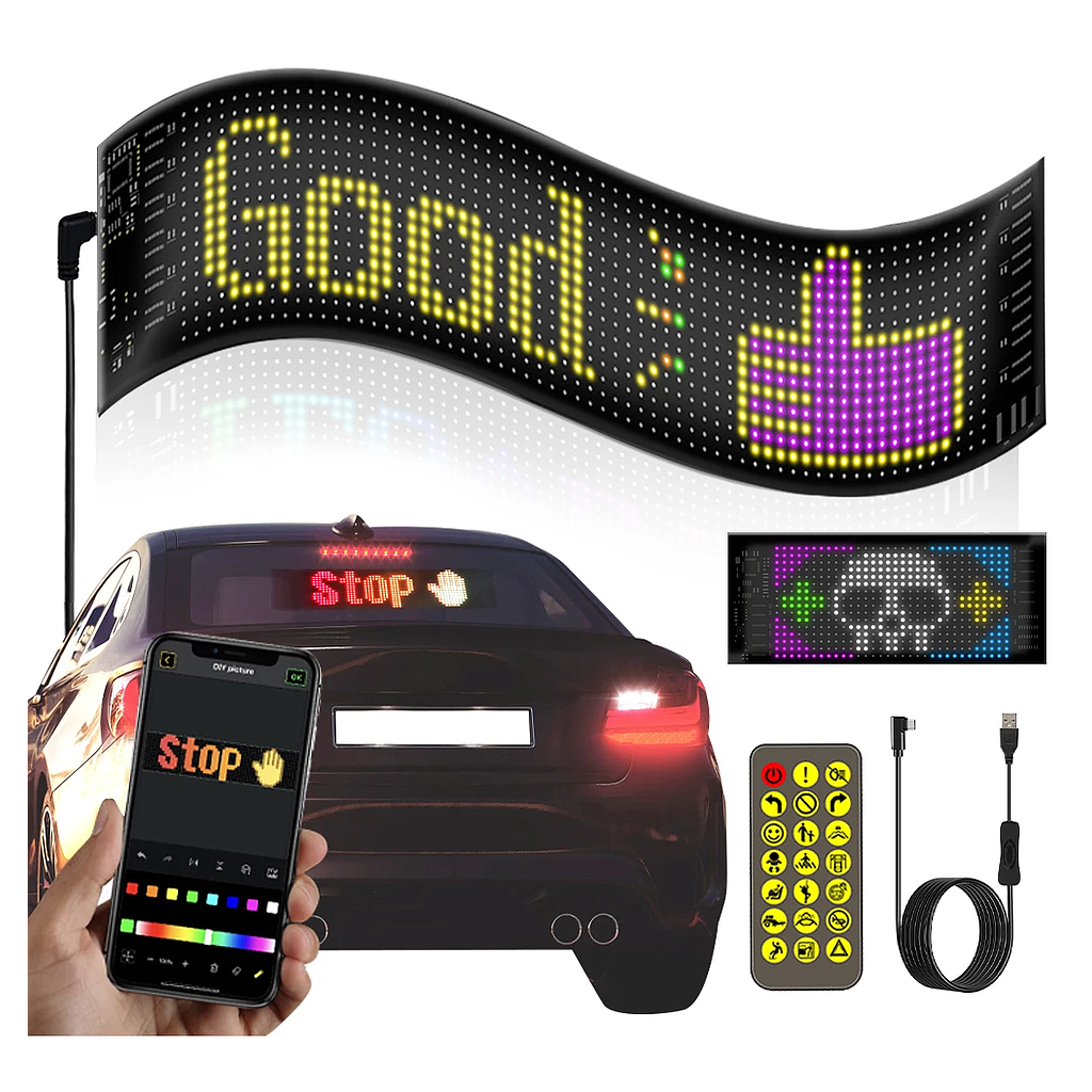 Panel LED Flexible para Mensajes Digitales, 17x7 cm(+3. Dto: 5 %)-ZF-715
