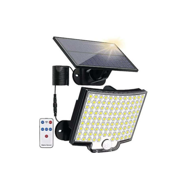 Lámpara Solar 108 LEDs, 4 Modos de Iluminación, 5 Metros de Cable + Control Remoto (+3. Dto: 6.67%)-LF-2501B