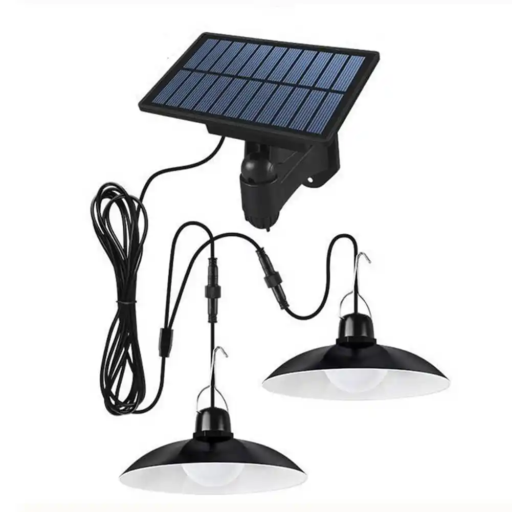 Lámpara Solar Colgante, Doble Foco, con Control Remoto, IP67(+3. Dto: 13.84%)-923-57