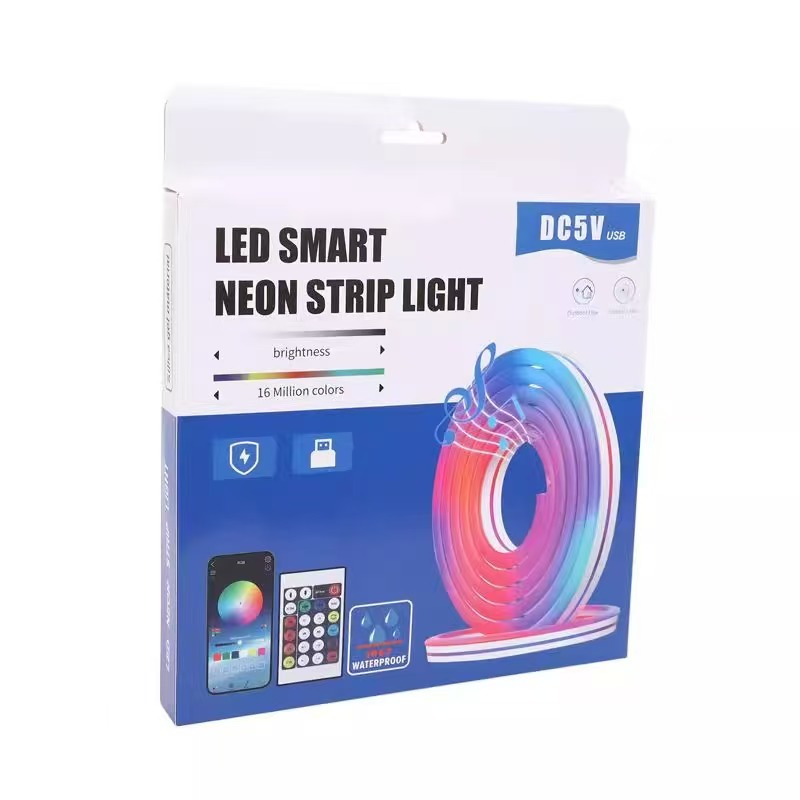 Cinta, Tira LED Inteligente NEON RGB, 5 Metros, IP67 para Interiores y Exteriores(+3. Dto: 6.67%)-SN-1947