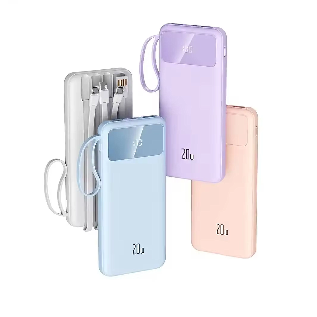 Power Bank, Banco de Energía, 10000mAh, 20W, 4 Cables de Carga(+3. Dto: 8.34%)-SN1114