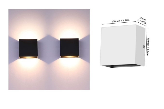  Aplique de Pared, Doble Foco LED, 12W, Luz Cálida o Luz Blanca(+3. Dto: 12.52%)-FG1475