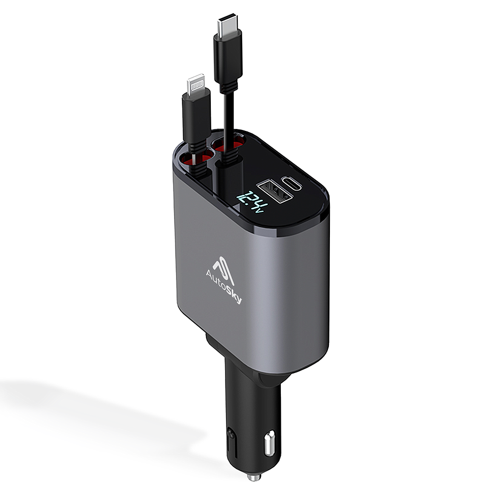 Cargador de Teléfono para Vehículos, 4 en 1(+3. Dto: 7.7%)-SN1892