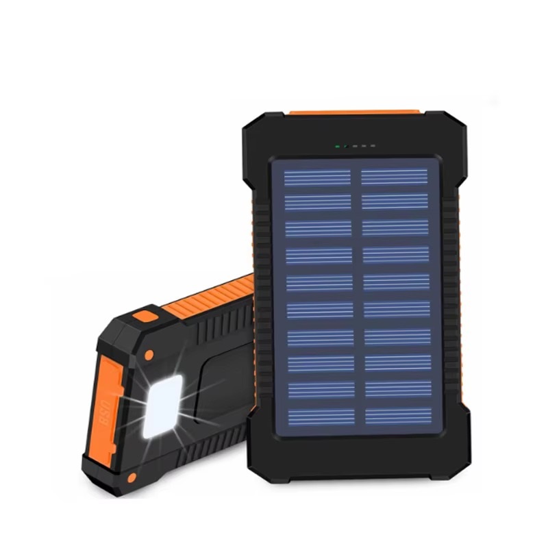Power Bank 10000mAh, Carga Solar/USB con Linterna(+3. Dto:6.67%)-SCD-03-002