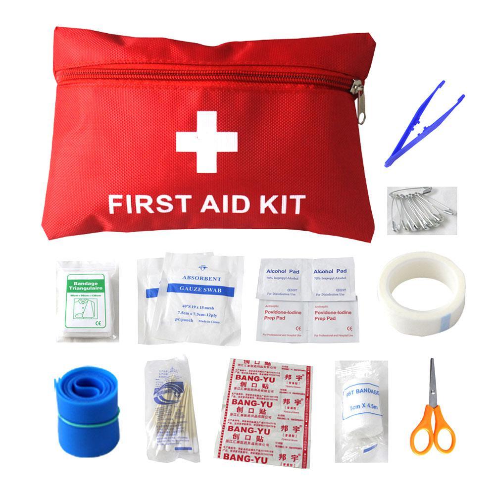 Kit de primeros auxilios 33 Suministros Médicos + Estuche-620001