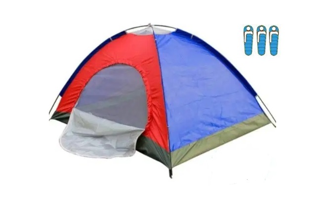 Carpa Camping Impermeable 3 Personas (200x150x110 cm)-SP101