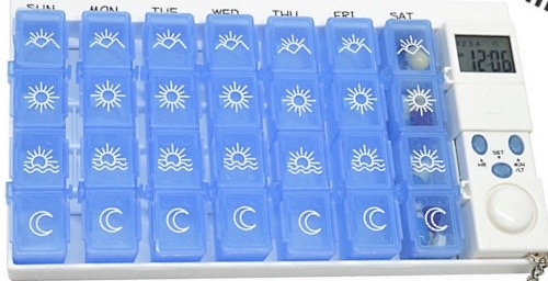 Pastillero Mensual con Alarma 28 Compartimentos(+3. Dto: 10.01%)-PFT-59