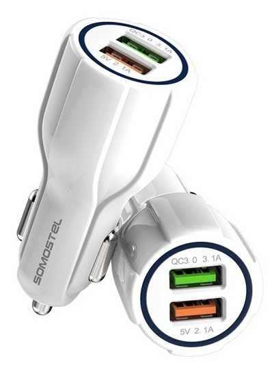 Somostel Carga Rápida para Vehículo doble USB + Cable Micro(+3. Dto:12.52%)-SMSA45