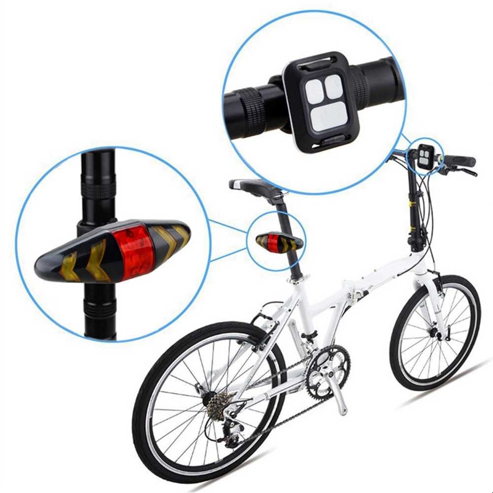 Luz LED de Bicicleta con Señales de Circulación y Giro con Control Remoto-LY-0378